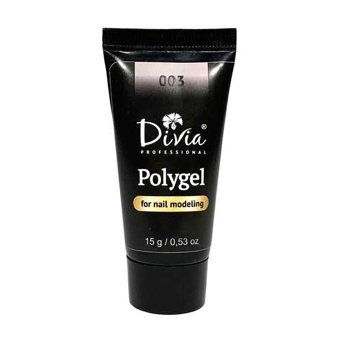 Полігель для нарощування нігтів Divia Polygel 003, 15 г