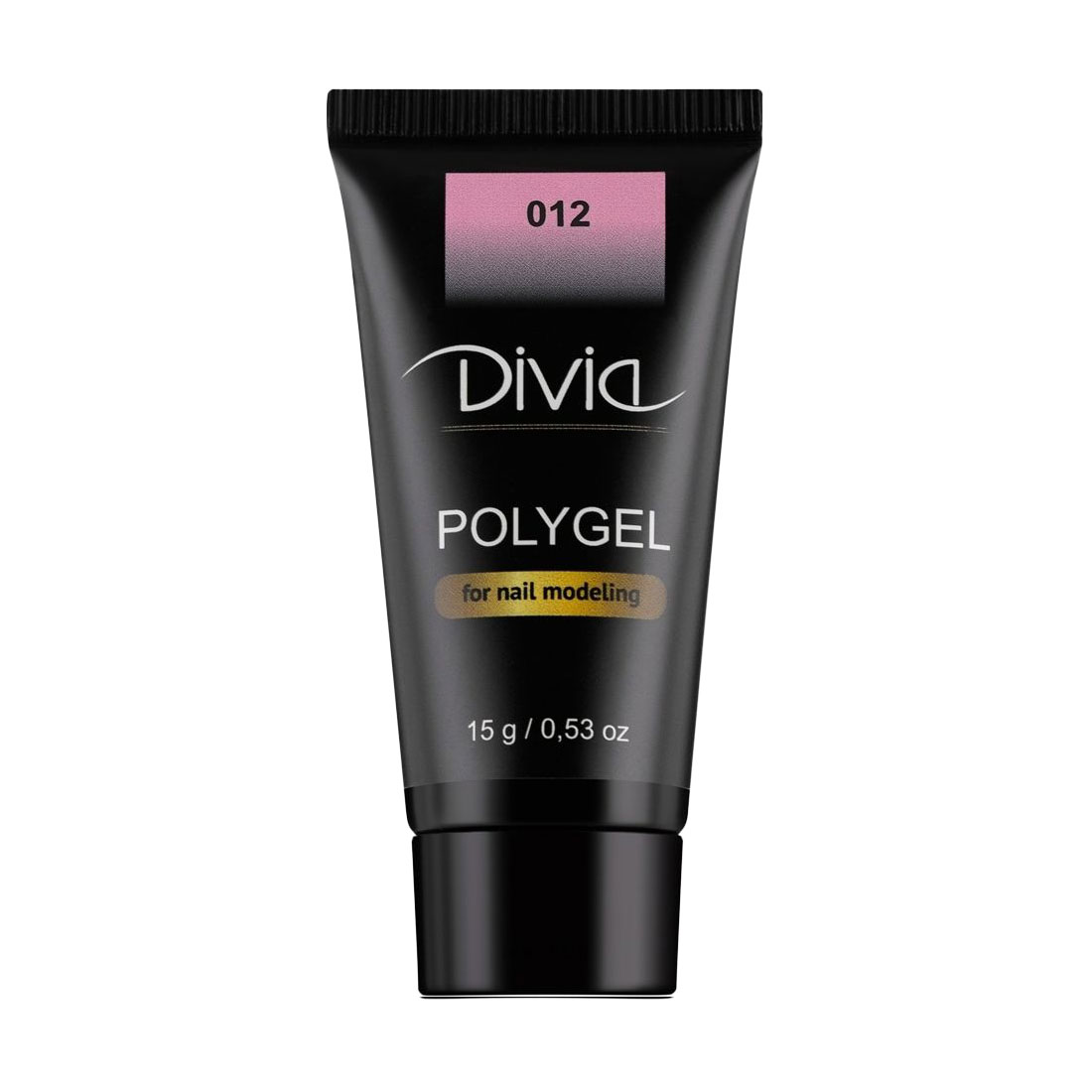 Полігель для нарощування нігтів Divia Polygel 012, 15 г